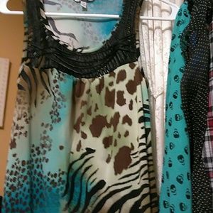 Animal print top